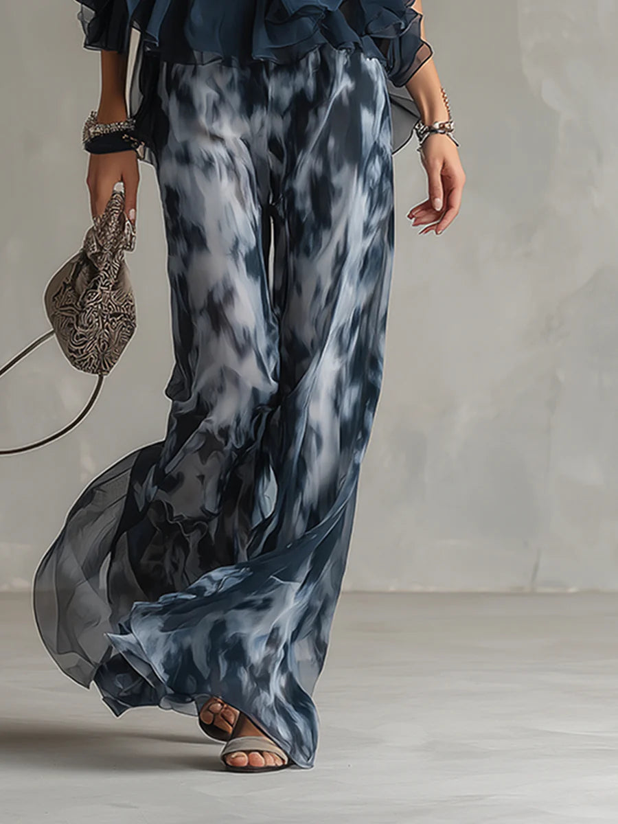 Grace - Navy Halter Neck Set