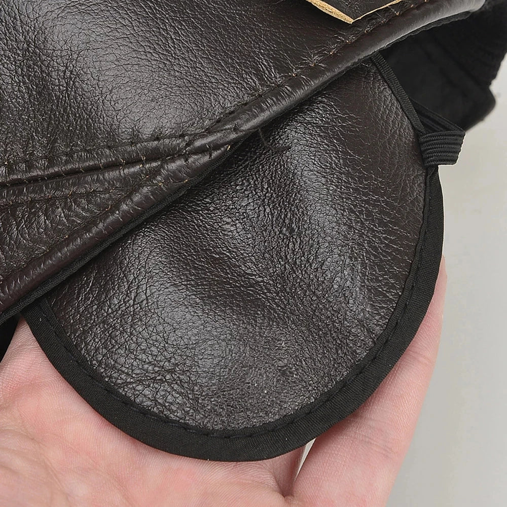 Chic Leather Vintage Cap