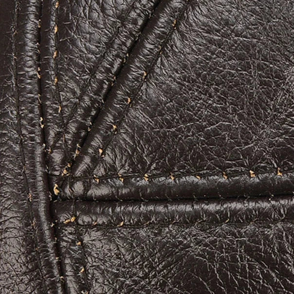 Chic Leather Vintage Cap