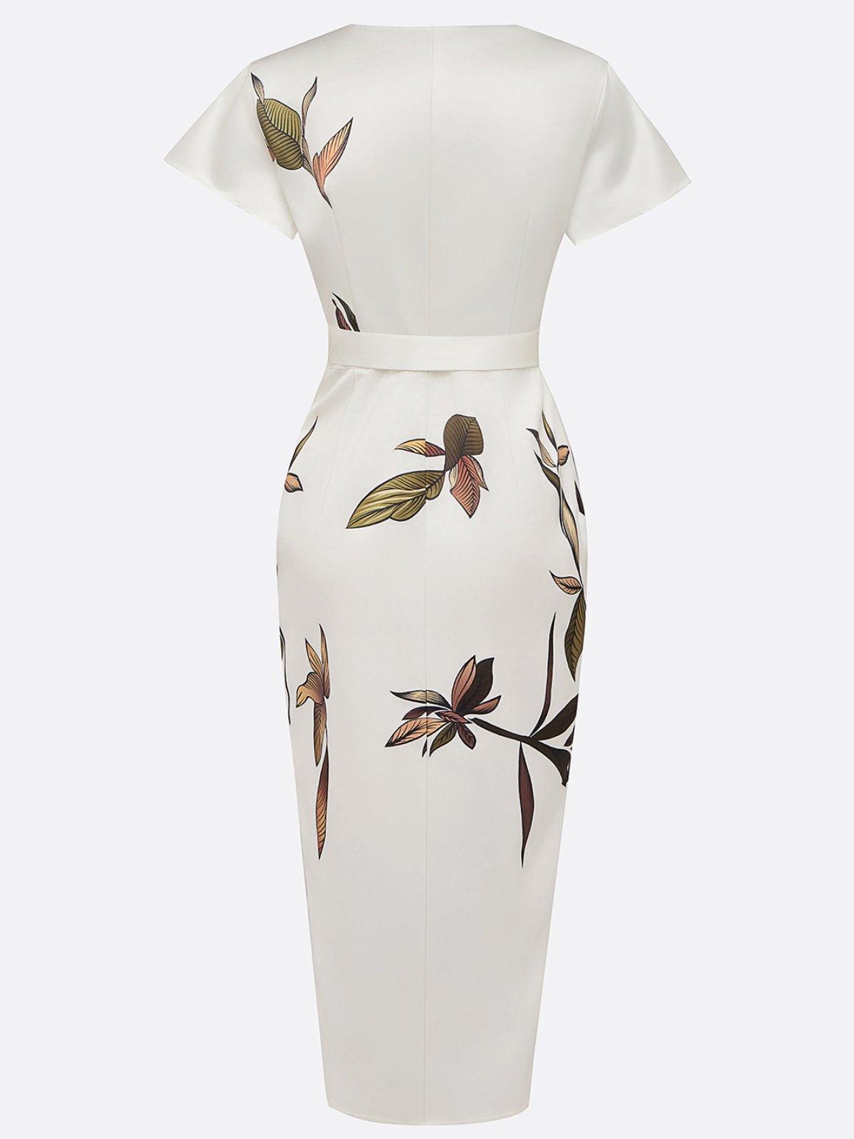 Fleur - Wrap Dress With Tie Belt