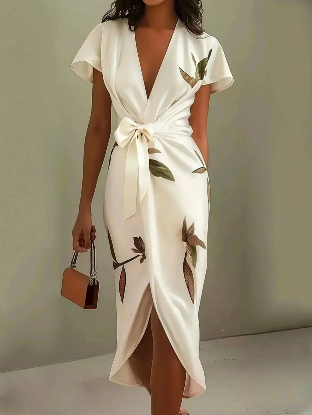Fleur - Wrap Dress With Tie Belt