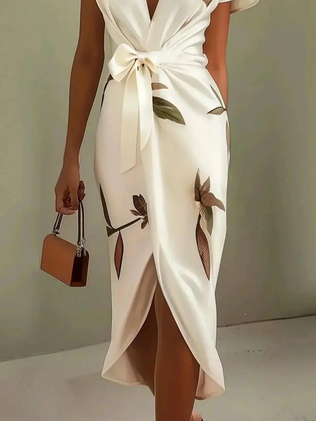 Fleur - Wrap Dress With Tie Belt