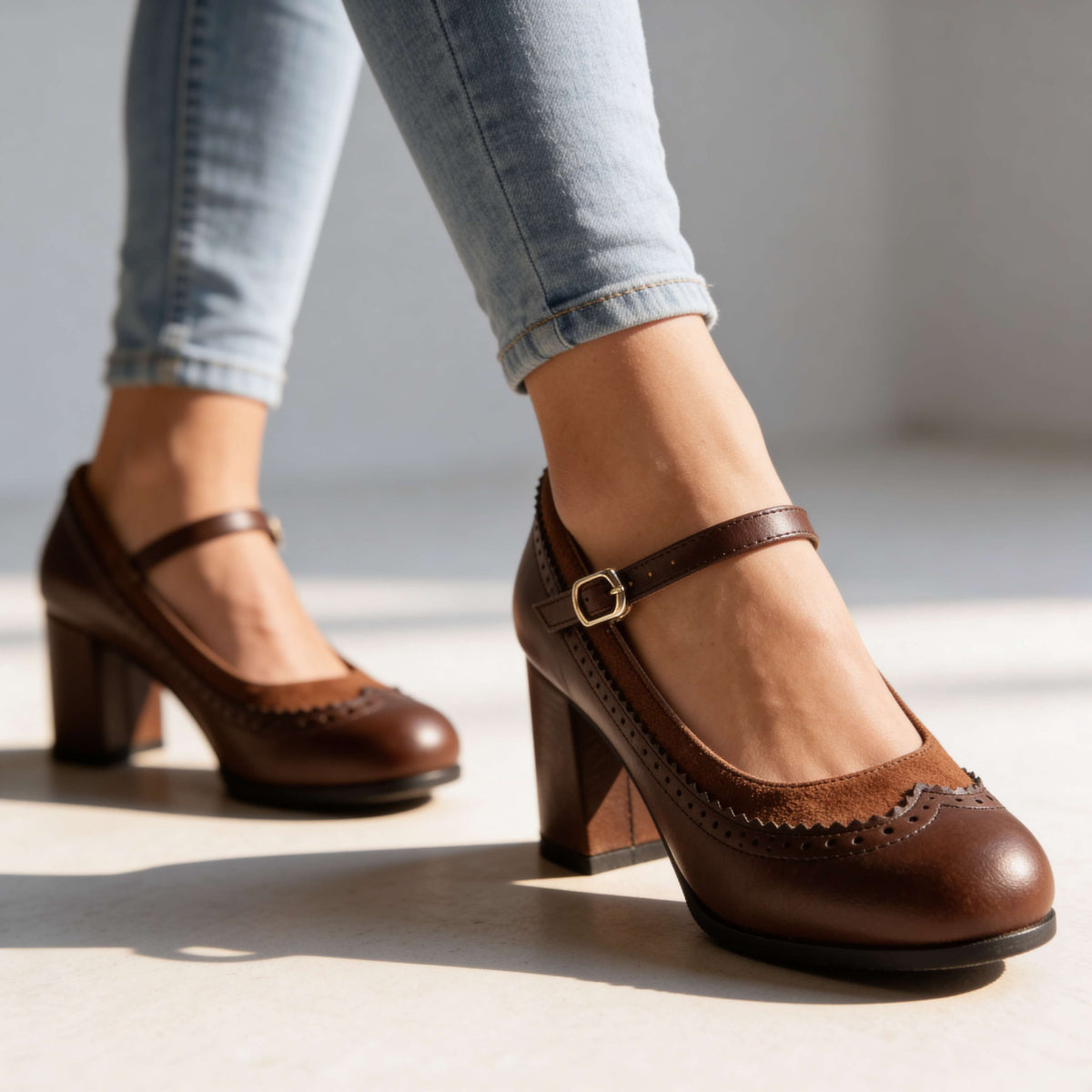 Abby - Brogue Loafers