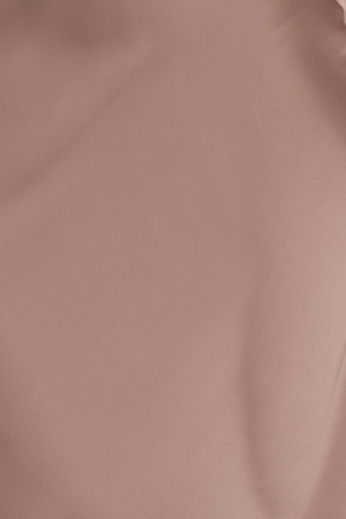 Natalia Satin Midi Skirt - Mocha Brown