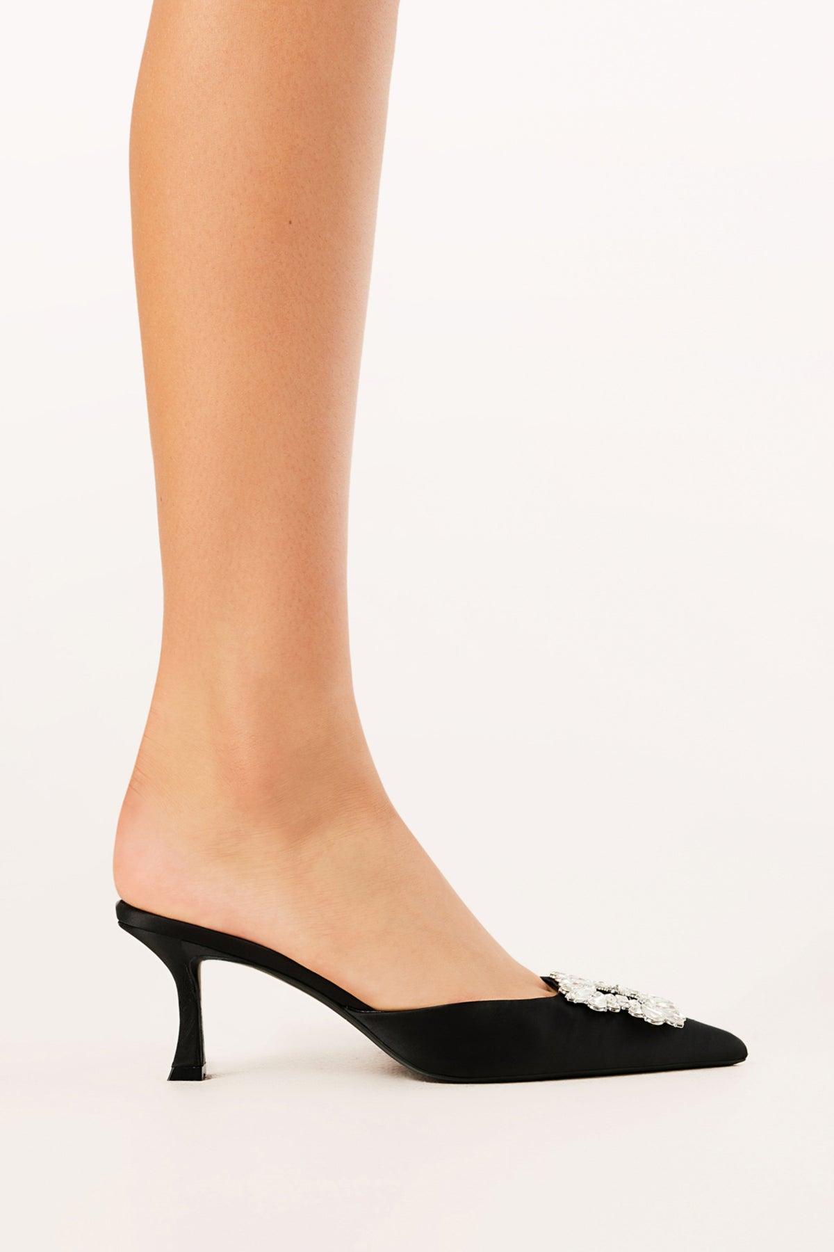 Pam Heels - Black Satin