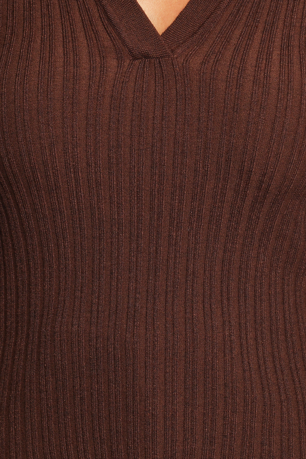 Lilly Long Sleeve Knit Top - Chocolate