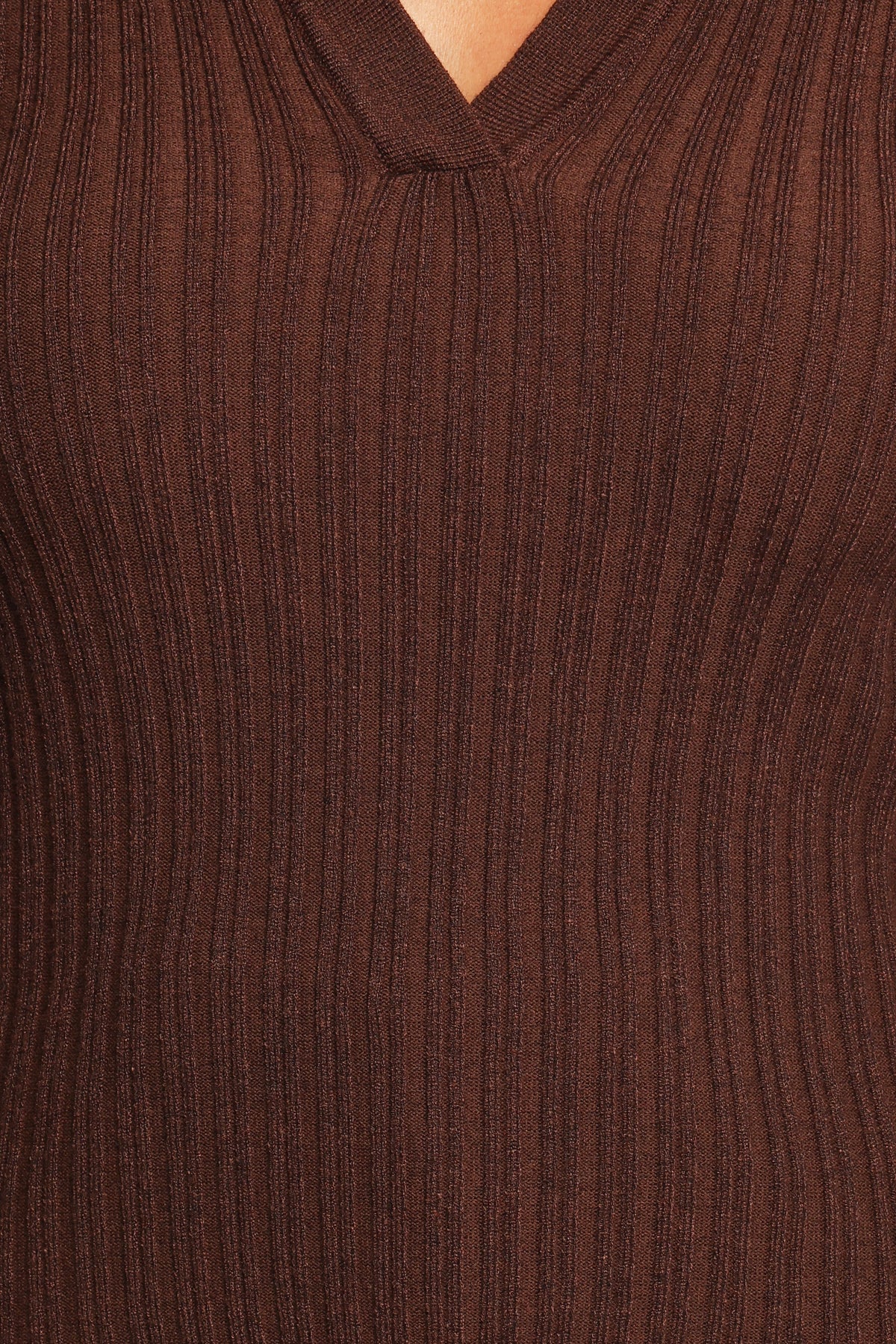 Lilly Long Sleeve Knit Top - Chocolate